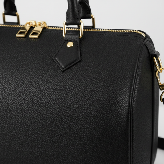 MADINBO BAG - MADE IN ITALY - WITH BAROQUE LION AND CHECKERBOARD PRINT: 35 cm x 26 cm