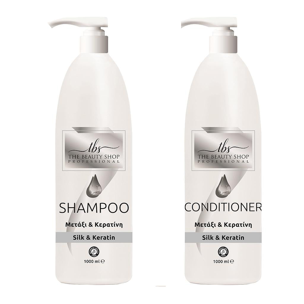 Σετ Μετάξι Κερατίνη Σαμπουάν & Conditioner1lt
