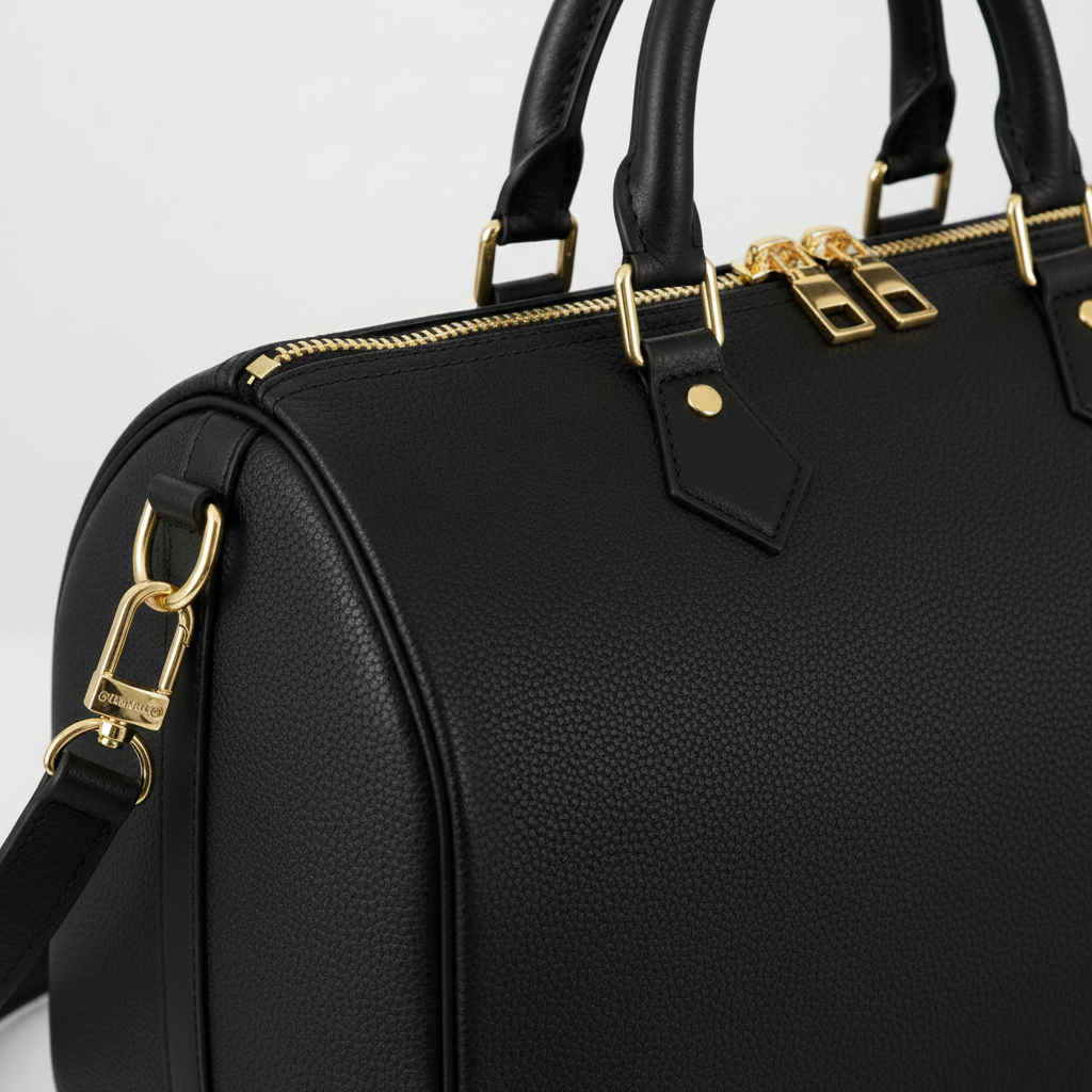 MADINBO BAG - MADE IN ITALY - WITH BAROQUE LION AND CHECKERBOARD PRINT: 35 cm x 26 cm