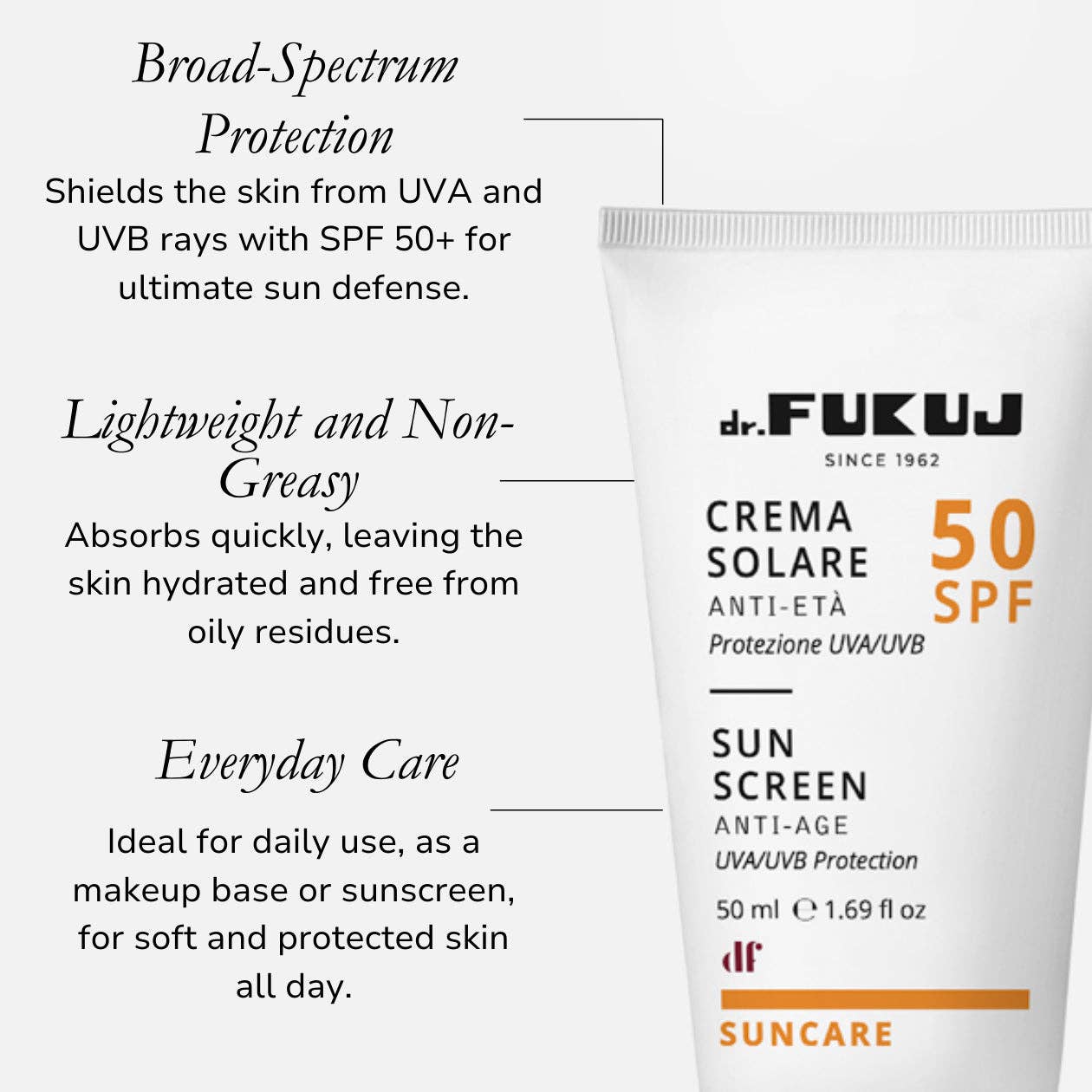Anti-Aging Sunscreen SPF 50+: 50 ml