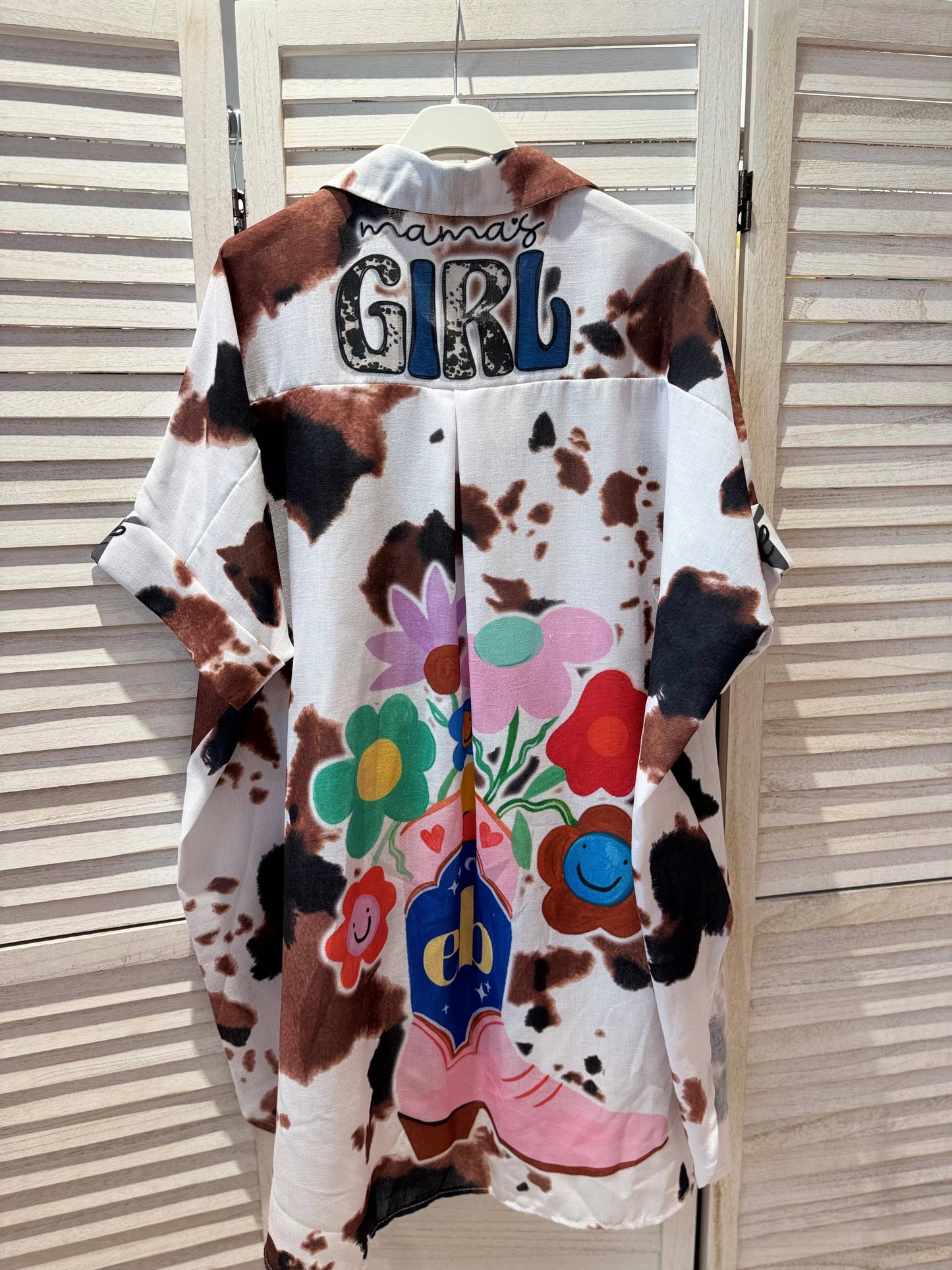 Oversized Εμπριμέ Πουκάμισο