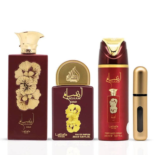 Σετ δώρου Ansaam Gold 3τμχ LATTAFA P 100ml + 200ml + 20ml