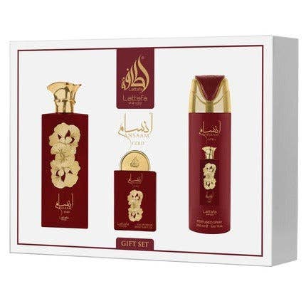 Σετ δώρου Ansaam Gold 3τμχ LATTAFA P 100ml + 200ml + 20ml