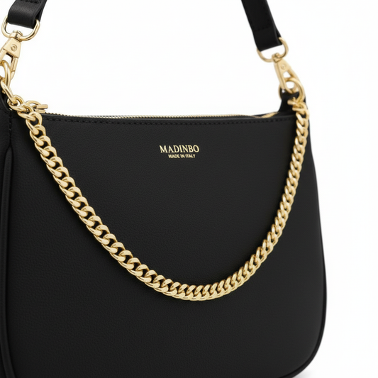 AQUA MADINBO BAG - MADE IN ITALY - BAROQUE LION GRAPHIC